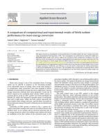 A comparison of computational and experimental results of Wells turbine performance for wave energy conversion.pdf