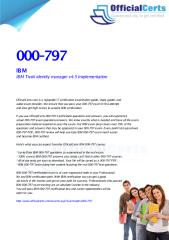 000-797 IBM Tivoli identity manager v4.5 Implementation.pdf