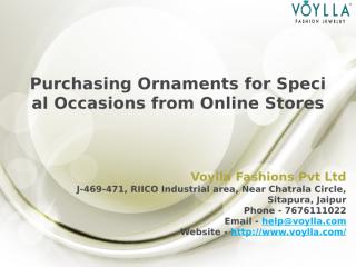 Purchasing Ornaments for Special Occasions from Online Stores.pptx