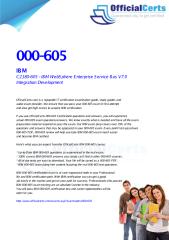 000-605 WebSphere Enterprise Service Bus V7.0.pdf