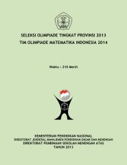 Soal dan Bahas OSP Matematika SMA 2013.pdf